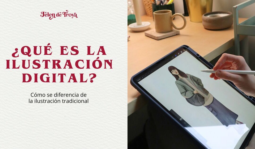 ilustración digital vs tradicional